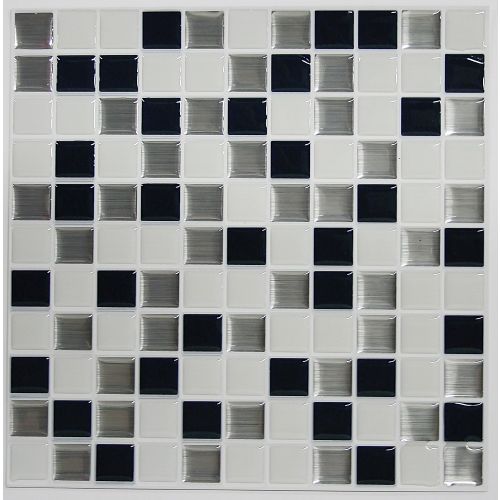 Placa tip mozaic METALLIC CHECKERBOARD | TIL3227FLT