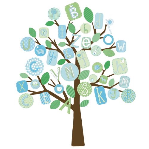 Sticker gigant ABC TREE | RMK2056SLM
