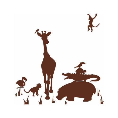 Sticker gigant ANIMAL SILHOUETTES MARO | RMK1324SLG
