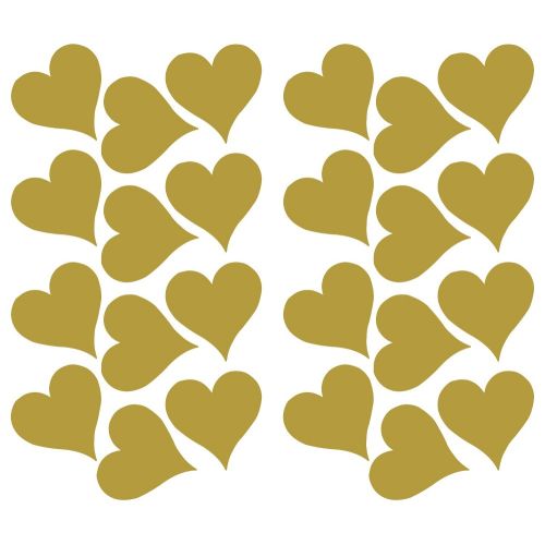 Sticker decorativ GOLD HEART | RMK3074SCS