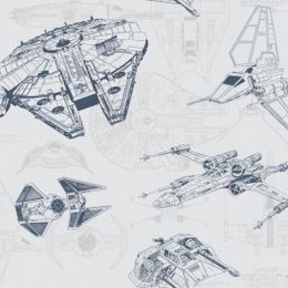 Tapet STAR WARS SHIP SCHEMATIC | DY0306