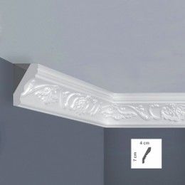 Cornisa decorativa 40 x 70 mm - 2 ml | X80