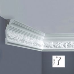 Cornisa decorativa 55 x 145 mm - 1.25 cm | EF8L