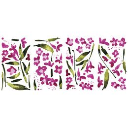 Sticker decorativ FUCHSIA FLOWER ARRANGEMENT | RMK2495SCS