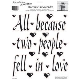 Sticker ALL BECAUSE 2 PEOPLE FELL in LOVE | RMK0037SS