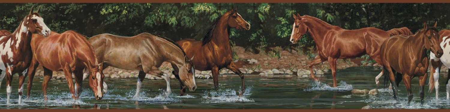 Bordura WILD HORSES | 12,7 cm x 4,57 m ka-international.ro