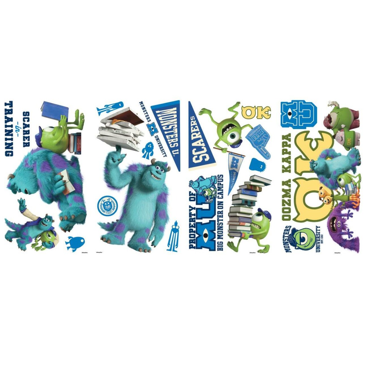 Stickere Personaje MONSTERS UNIVERSITY | 4 colite de 25,4 cm x 45,7 cm ka-international.ro