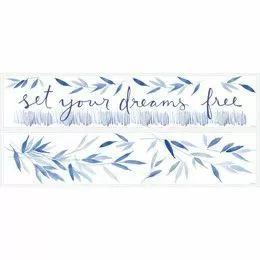 Sticker inspirational SET YOUR DREAMS FREE | RMK3306SCS