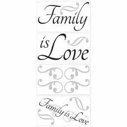 Sticker citate FAMILY IS LOVE | RMK2120SCS