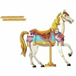 Sticker gigant CAROUSEL HORSE | RMK2039SLM