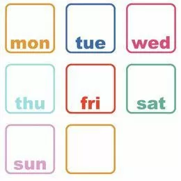 Tabla de scris Days of the Week Planner | RMK3043SCS