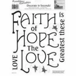 Sticker FAITH, HOPE & LOVE | RMK1767SS