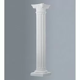 Coloana striata, baza si capitel, din poliuretan | CCOL3220