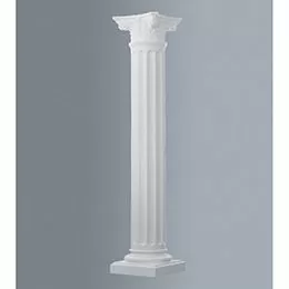 Coloana striata, baza si capitel, din poliuretan | CCOL3220