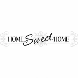 Sticker inspirational HOME SWEET HOME | RMK3281SCS