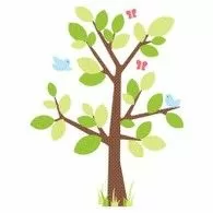 Sticker gigant KIDS TREE | RMK1554GM